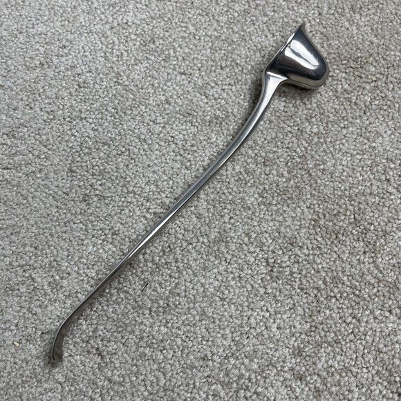 VTG Silverplate Candle Snuffer 10” Long Marked F. B. Rogers Italy Heavy Duty - Picture 1 of 7